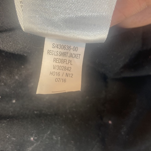 Old Navy insulated button down. Red and Black checked in nice condition. - Picture 9 of 9